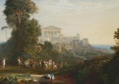 Джозеф Мэллорд Уильям Тёрнер. «Храм Юпитера». 1816 (деталь)