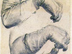 Адольф Менцель. Эскиз женщины с веером. 1889 (деталь)