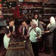 Борис Кузьмин. В сельском магазине села Хижки Канотлиского района Сумской области. 1953