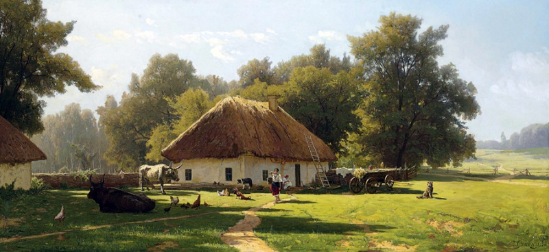 Владимир Орловский. Летний день на Украине. 1892
