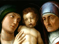 Андреа Мантенья. «Святое семейство». 1495-1500 (деталь)