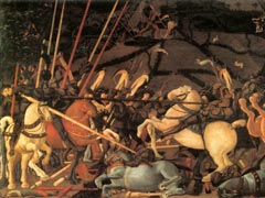 Паоло Уччелло. «Битва при Сан-Романо». Ок. 1450 (фрагмент)