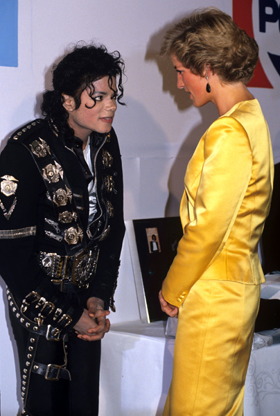 Майкл Джексон и Принцесса Диана. Лондон, стадион Уэмбли, 1988 год