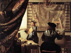 Ян Вермеер. «Аллегория живописи». 1666-67 (фрагмент)