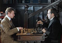 Кадр из телефильма «Шерлок Холмс и доктор Ватсон: Знакомство. Кровавая надпись» (1979)