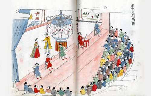 Иллюстрации одной из рукописей «Канкай Ибун»
