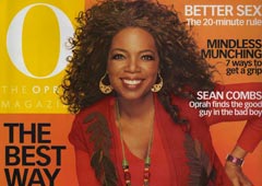 Опра Уинфри на обложке своего журнала O, The Oprah Magazine