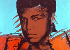Энди Уорхол. Портрет Мохаммеда Али из серии «Атлеты». 1977-79