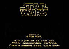 Начальные титры фильма «Звездные войны. Эпизод IV. Новая надежда» (1977/81)