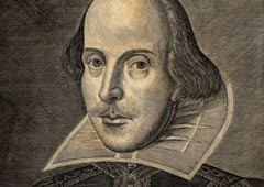 Изображение Шекспира c обложки «Первого фолио». 1623