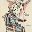 Джоджо де Кирико. Эскиз обложки сувенирной программы «Русских балетов» 1929 года 