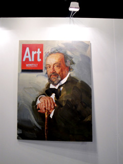 Константин (Вилли) Реунов показал на ярмарке серию картин «Обложка» (галерея «Карась»)