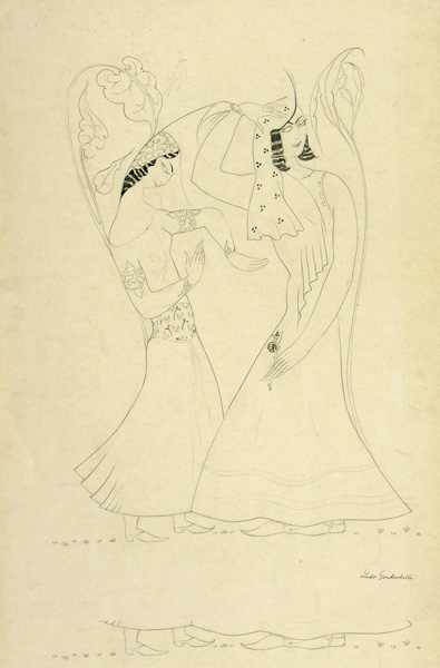 Ладо Гудиашвили. Танцующие женщины. 1921 
