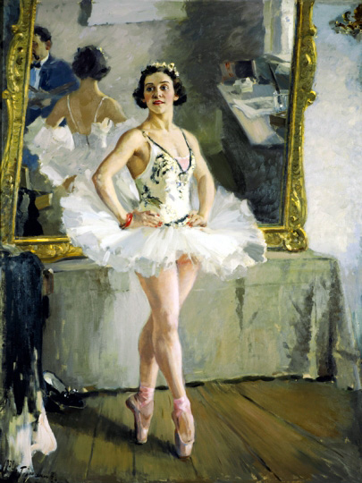 А.М.Герасимов. Портрет балерины О.В.Лепешинской. 1939