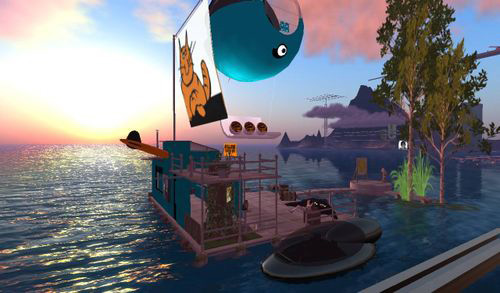 Виртуальный дом Криса Маркера в Second Life. 29 мая 2009 года