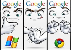 Google Chrome теснит конкурентов