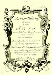 Титульный лист четвертой части «Clavierübung» (1741) с Гольдберг-вариациями