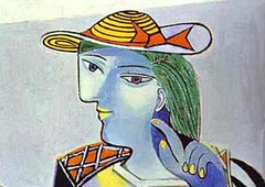 Пабло Пикассо. Сидящая женщина. Мария Тереза Вальтер. 1937 (фрагмент)