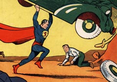 Фрагмент иллюстрации с обложки Action Comics №1. Июнь 1938 года