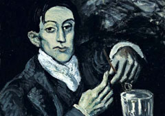 Пабло Пикассо. Портрет Анхеля Фернандеса де Сото. 1903 (фрагмент)