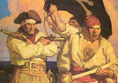 Иллюстрация с обложки «Острова сокровищ» (издание 1911 года)