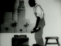 Кадр из мультфильма «Блэк энд Уайт». 1932