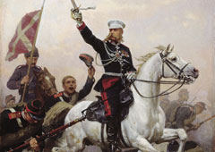 Николай Дмитриев-Оренбургский. Генерал М. Д. Скобелев на коне. 1883 (фрагмент)