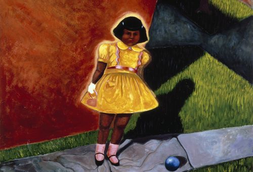  Little Girl With Yellow Dress. 1995 