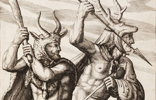Германские воины. Изображение из книги Филиппа Клювера «Germania Antiqua» (1616)