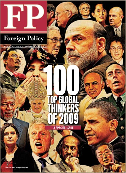 Авторитетный американский журнал Foreign Policy составил свой первый ежегодный топ-100 главных мыслителей мира. Ни одного россиянина в списке не оказалось.