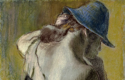  Эдгар Дега. Женщина в синей шляпке. Ок. 1889. Бумага, пастель. 46,4х60,2см. Эстимейт €800 000 - €1 200 000 