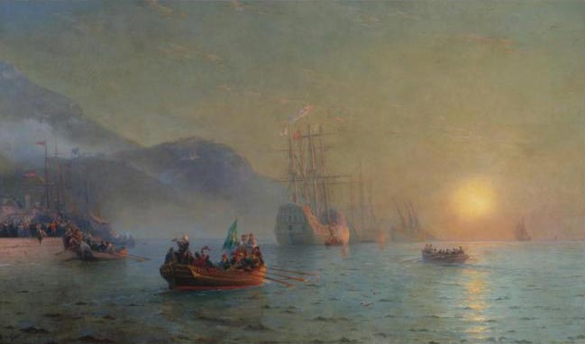 Иван Айвазовский. «Отплытие Колумба из Палоса». 1892