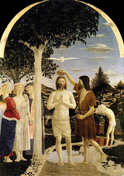 Пьеро делла Франческа. «Крещение Христа». 1448-50