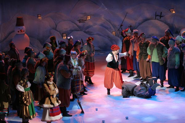 Сцена из оперы «Ночь перед Рождеством» Николая Римского-Корсакова