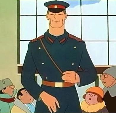 Кадр из мульфильма «Дядя Степа – милиционер». 1964