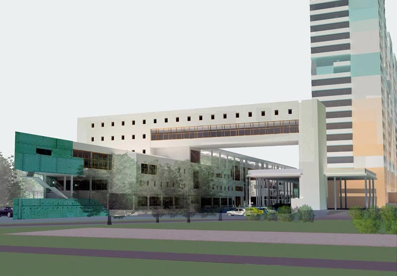 3-D визуализация нового здания ГИТИСа