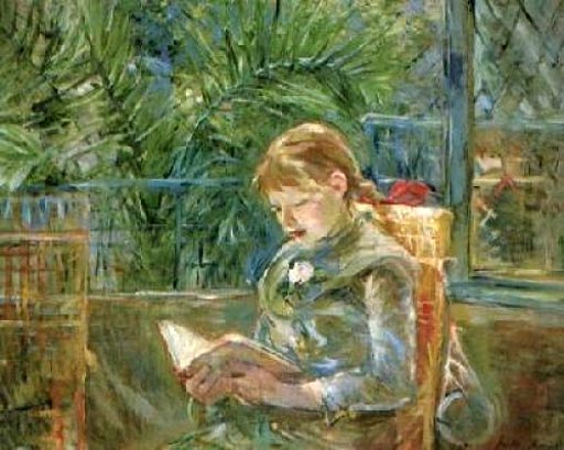 Берта Моризо. «Читающая девочка». 1888