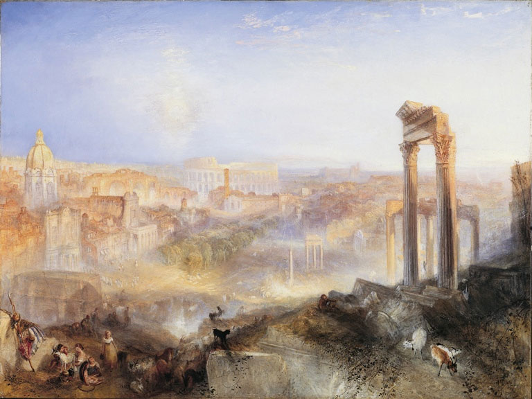 Дж.М.У. Тёрнер. «Современный Рим — Кампо Ваччино». 1839