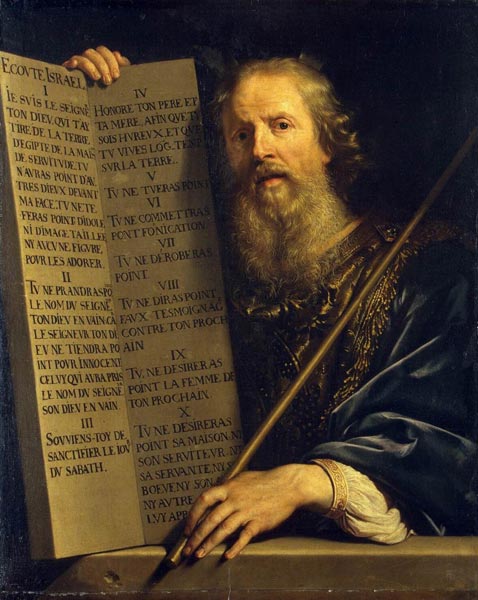 Филипп де Шампень. «Пророк Моисей со Скрижалями Завета». 1648