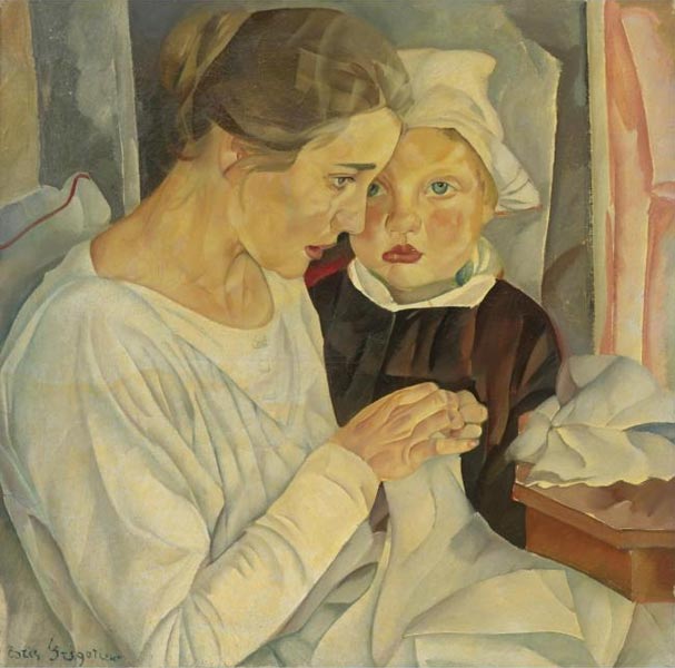 Борис Григорьев. «Мать и дитя». 1918