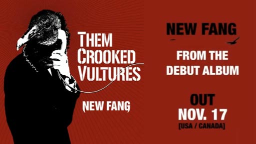 Супергруппа Them Crooked Vultures, в которую входят участники Led Zeppelin, Nirvana и Kyuss, выложила в интернет свой дебютный сингл «New Fang».