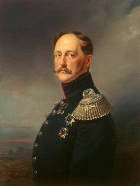 Франц Крюгер. Портрет Николая I. 1852