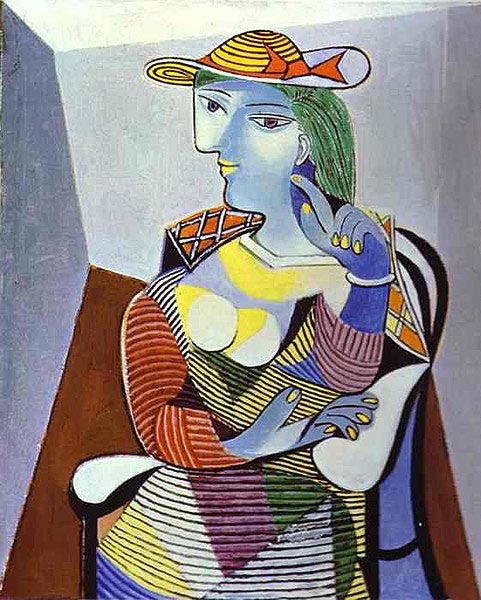 Пабло Пикассо. Сидящая женщина. Мария Тереза Вальтер. 1937