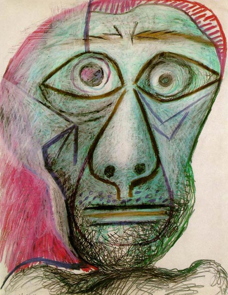 Пабло Пикассо. Автопортрет. 1972