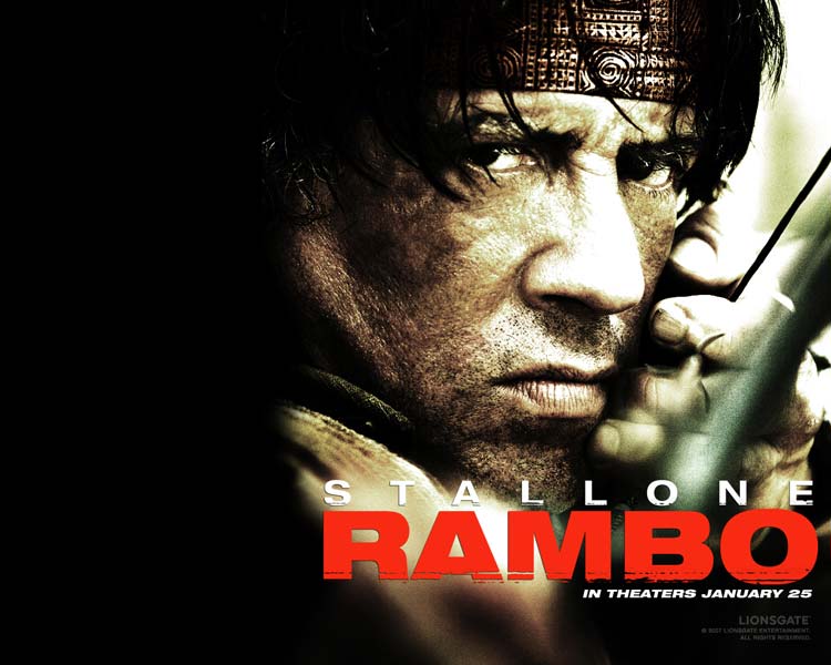 Афиша фильма «Рэмбо» (2008)