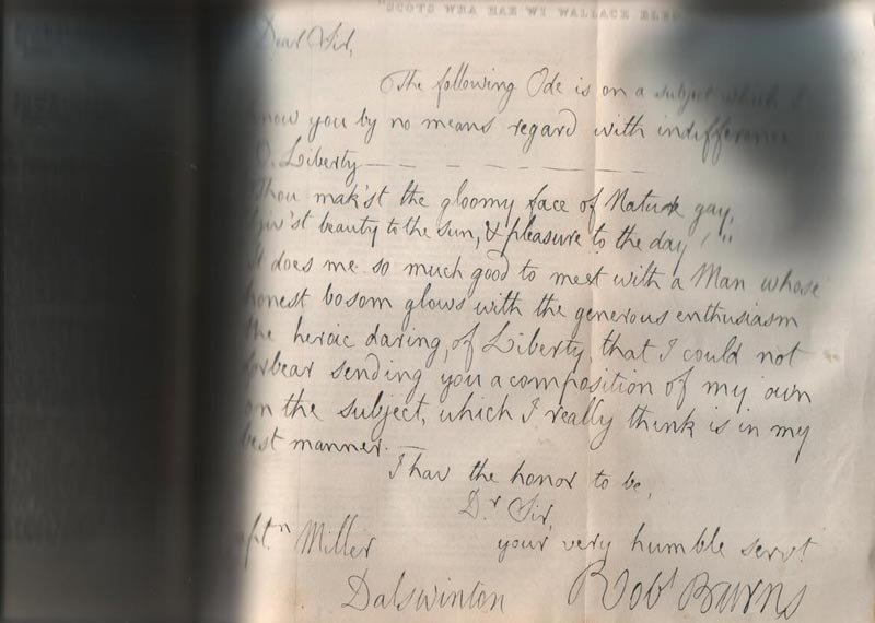 В январе 2009 года на аукцион будут выставлены 25 частных писем Роберта Бернса. Среди рукописей, которые в основном имеют довольно грубое содержание, есть и два неизвестных стихотворения.