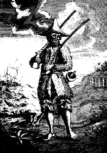 Робинзон Крузо. Иллюстрация к изданию 1719 года