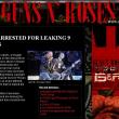 В Лос-Анджелесе задержан блоггер, выложивший в июне на сайт Antiquiet девять песен Guns N’ Roses. Эти песни, предположительно, войдут в альбом «Chinese Democracy», над которым группа работает с 1994 года.