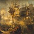 Дж.М.У.Тёрнер. «Трафальгарская битва, вид с вантов бизань-мачты по правому борту “Виктории”». 1806-8