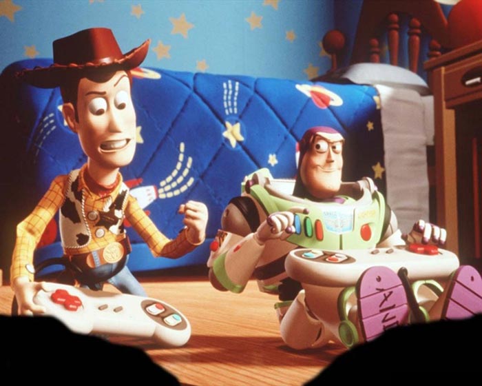 Кадр из мультфильма «История игрушек» - Pixar